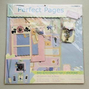 Embellished Pages Frames Stickers Scrapbook Kit of 30pcs Colorbok 12x12”